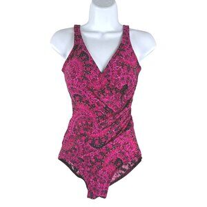 Miraclesuit One Piece Swimsuit Womens Size‎ 10 Printed Multicolored SW-2050